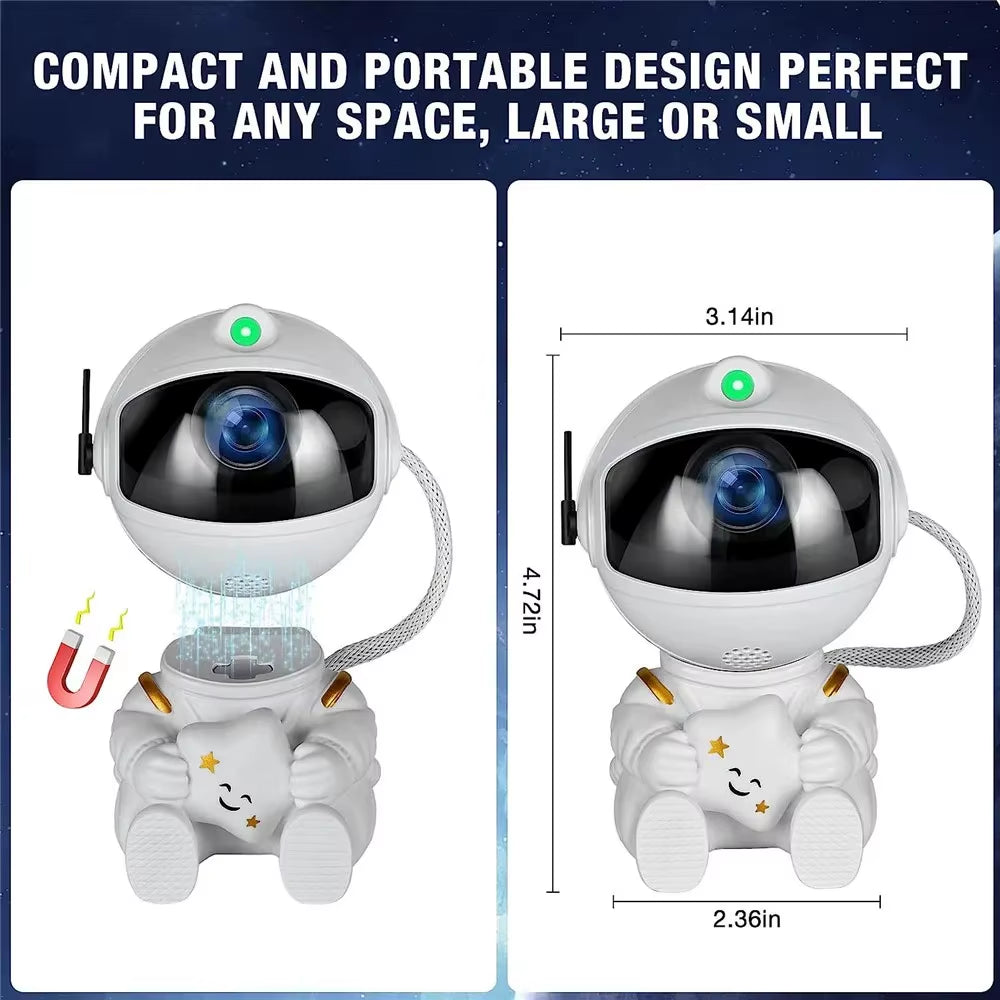 Galaxy Star Projector Night Light Astronaut Space Ceiling LED Lamp for Bedroom Home Decor Kids Gift - Starry Nebula Projector